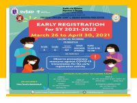 Early Registration for School Year 2021-2022 Starts March 26