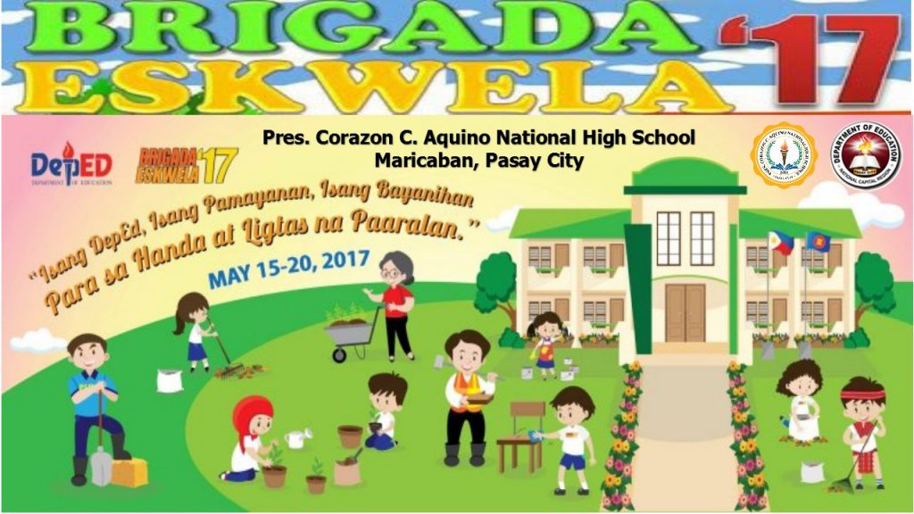 BRIGADA ESKWELA 2017 | Pres. Cory Aquino NHS